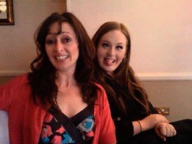 Penny Adkins with her daughter, Adele.